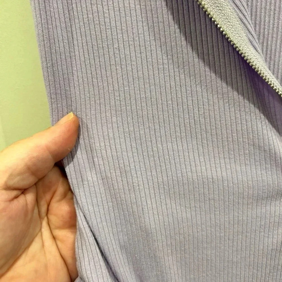 Shein Lavender Purple Zip Up‎ Bodysuit size 8/10 - Picture 7 of 8